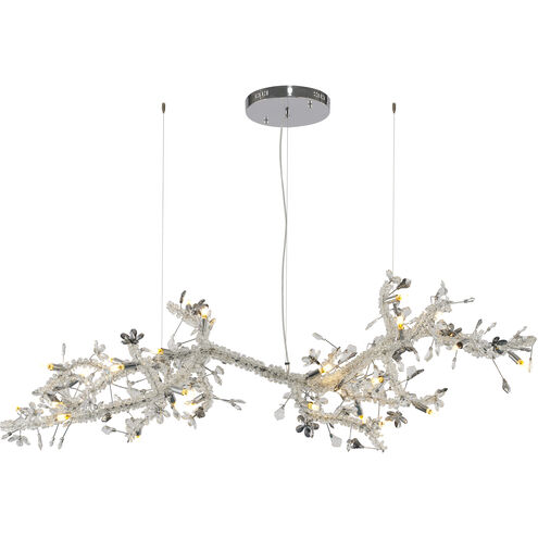Canada 30 Light 70 inch Chrome Chandelier Ceiling Light